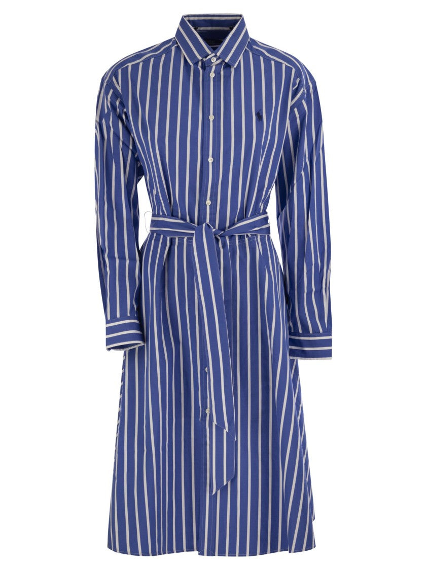 Polo Ralph Lauren Striped Chemisier With Belt