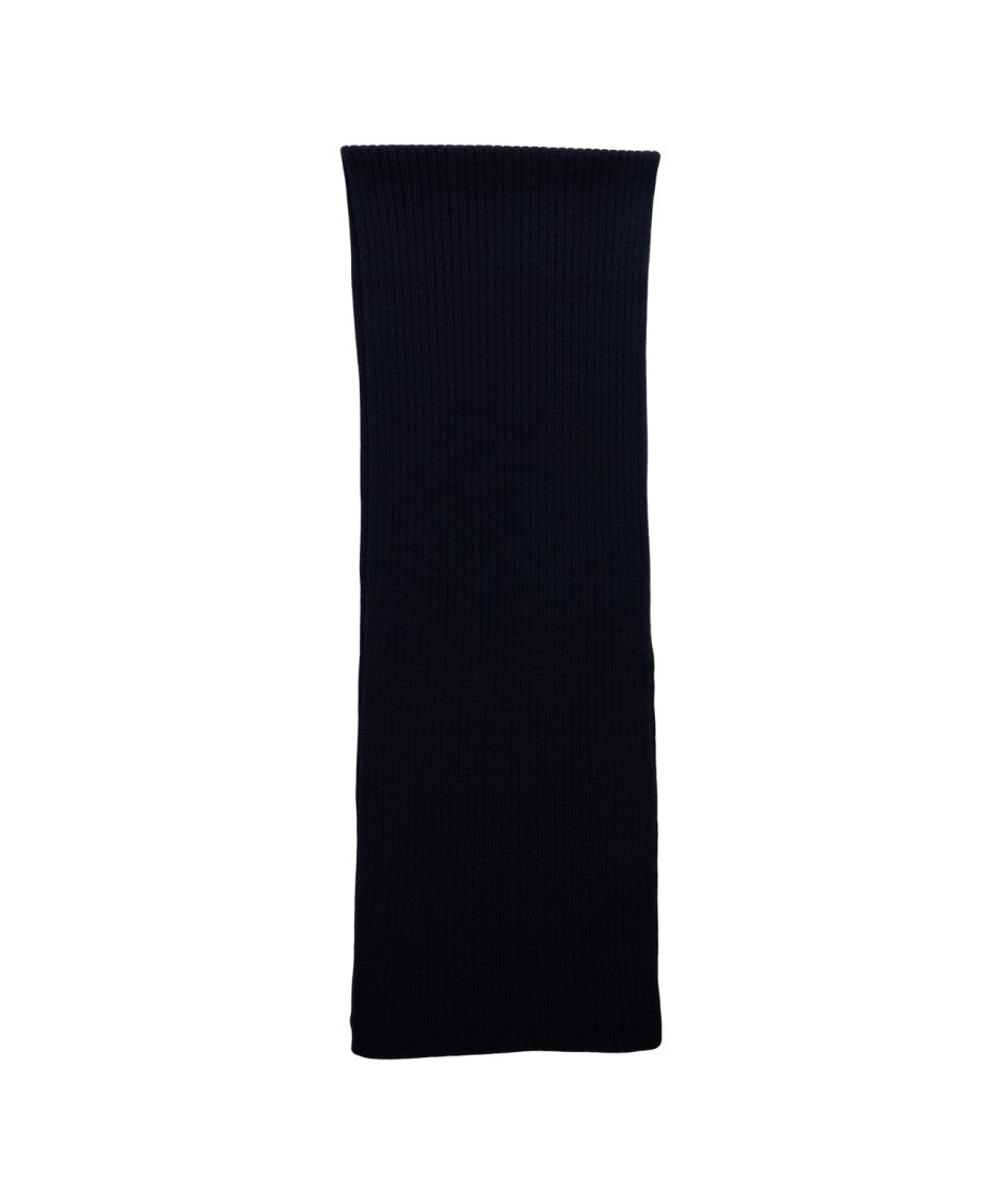 Kangra Ribbed Knit Scarf With Fine Texture