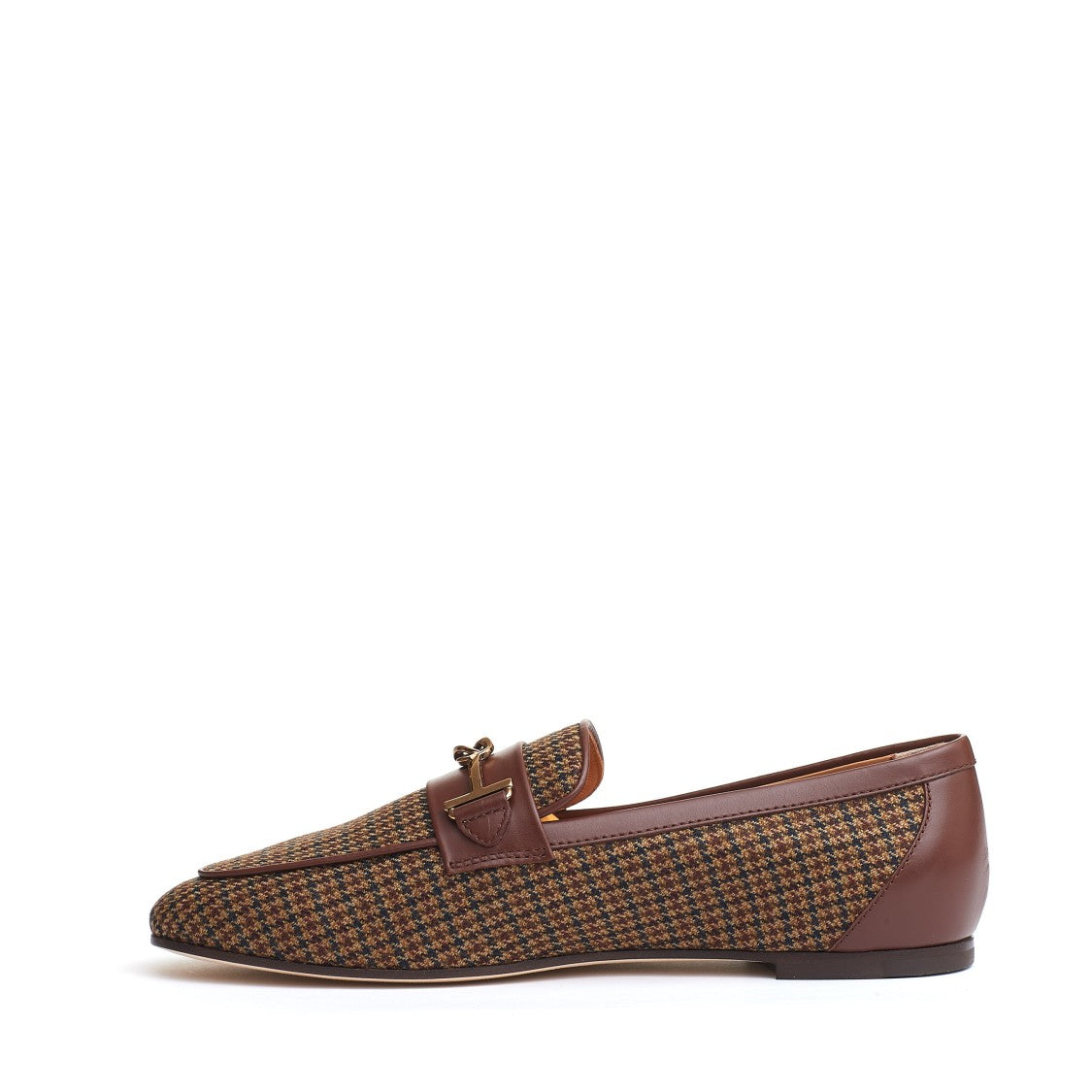 Tod's Beige Leather Piedepoule Moccasin