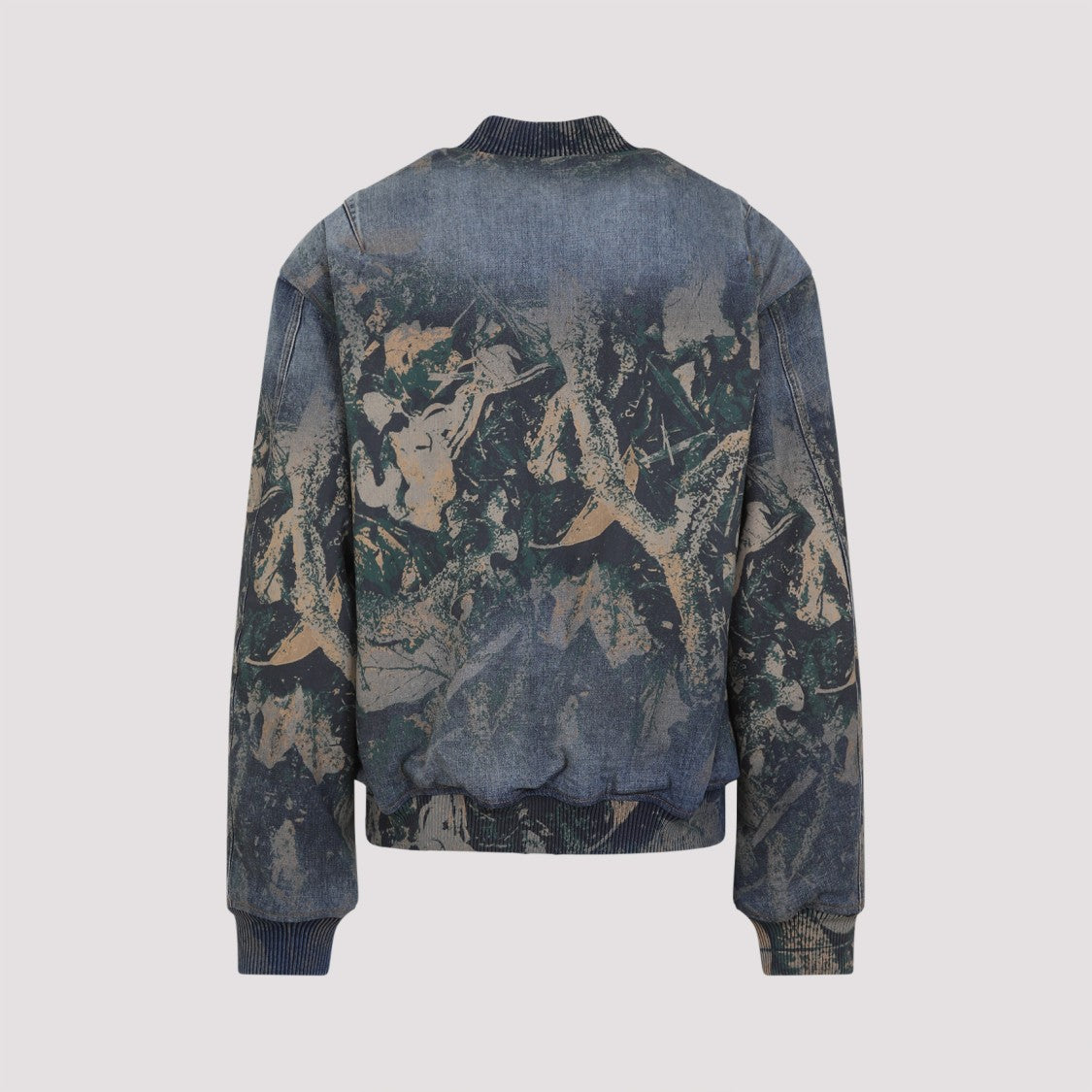 Acne Studios Abstract Pattern Brown Bomber Jacket