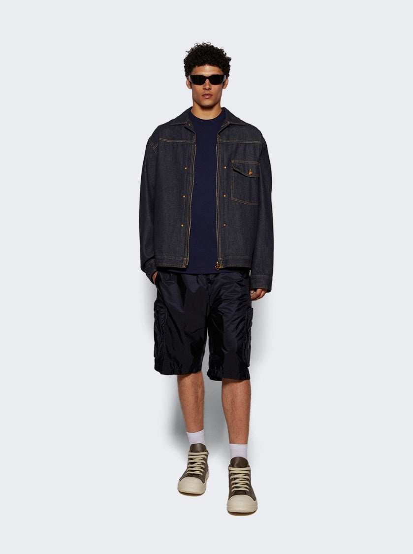 Moncler Short Sleeve Tee In Medium Blue