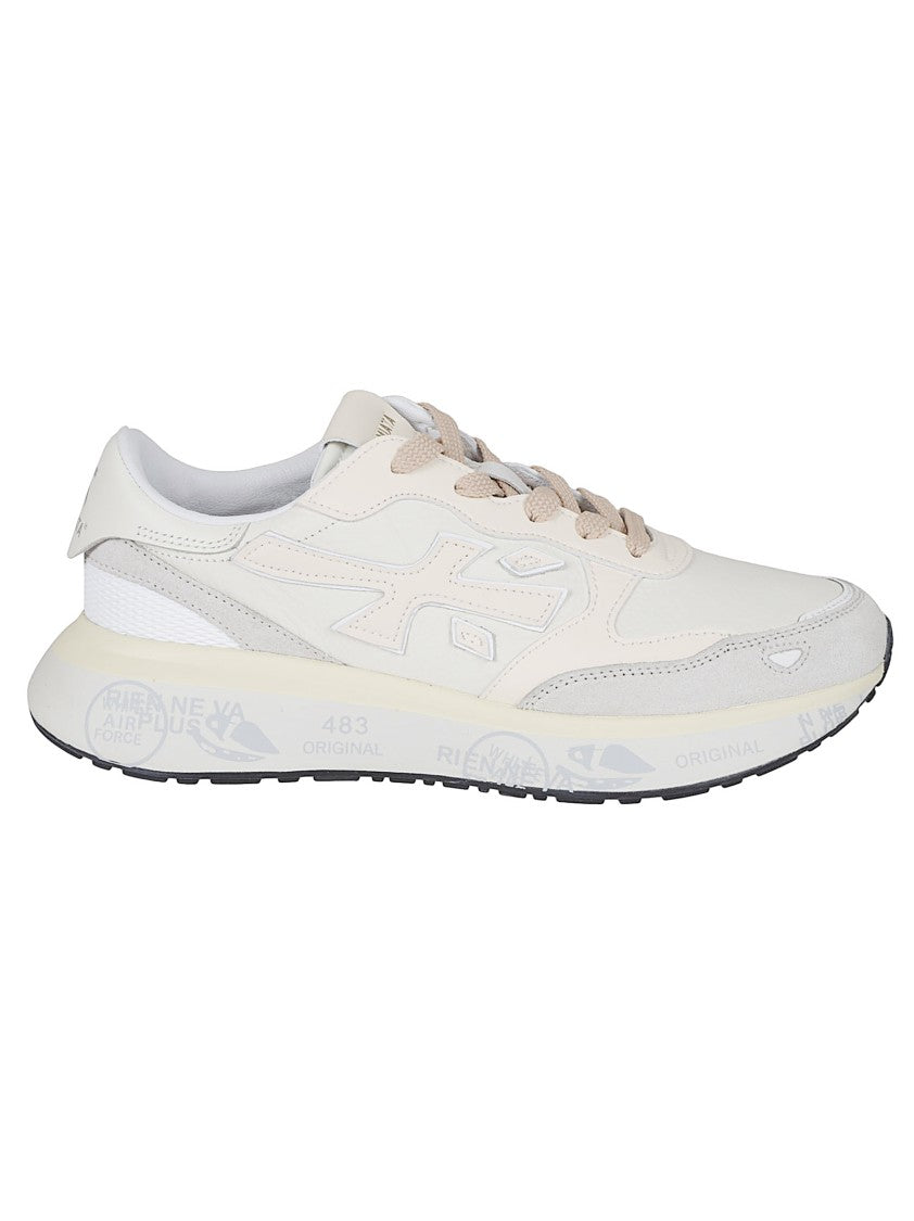 Premiata Low-Top Sneakers With Zebra Print Detail