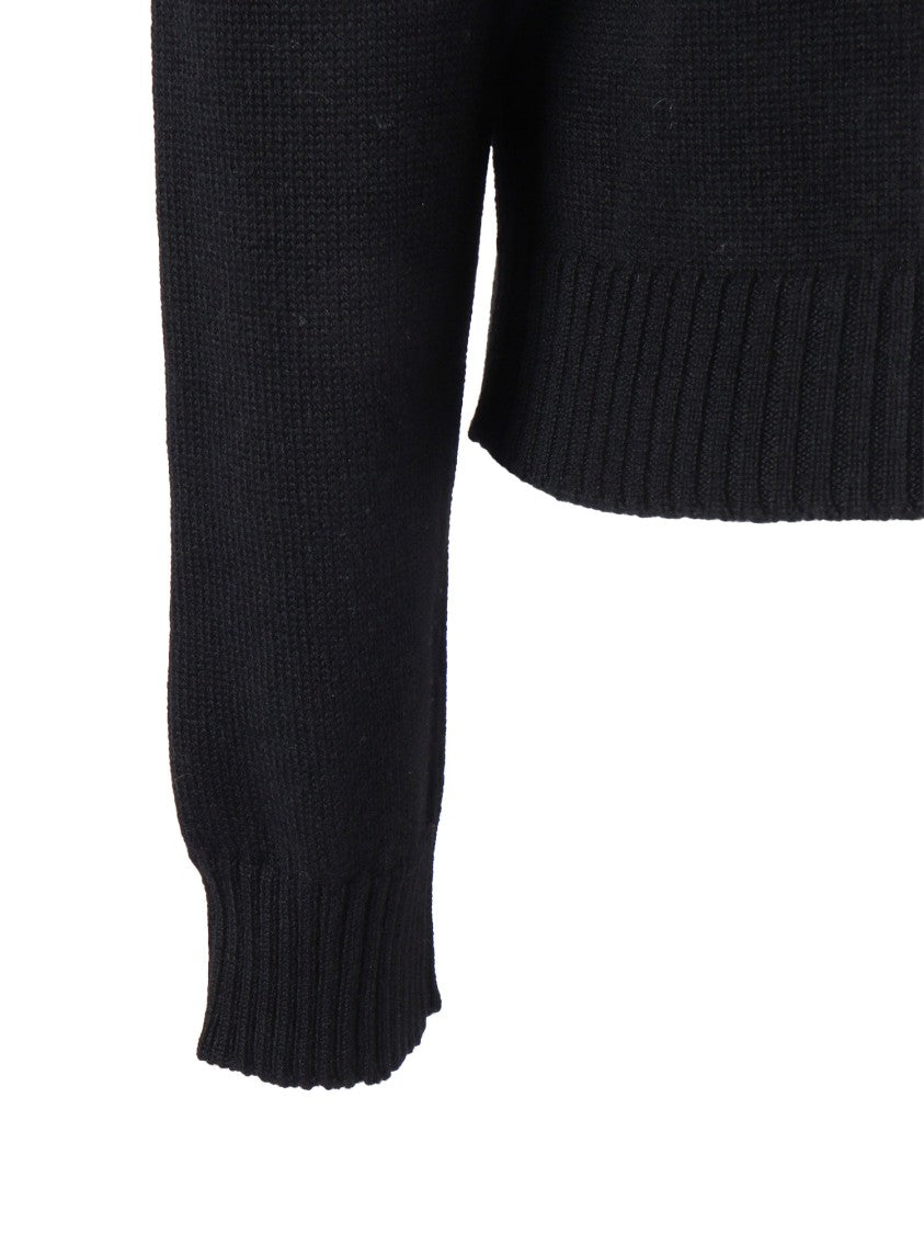 Ballantyne Fitted Wool Pullover With Classic Round Neckline