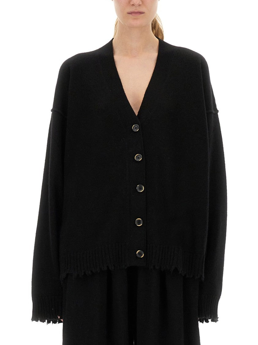 Uma Wang Cashmere Cardigan With Relaxed Fit And Button-Down Front