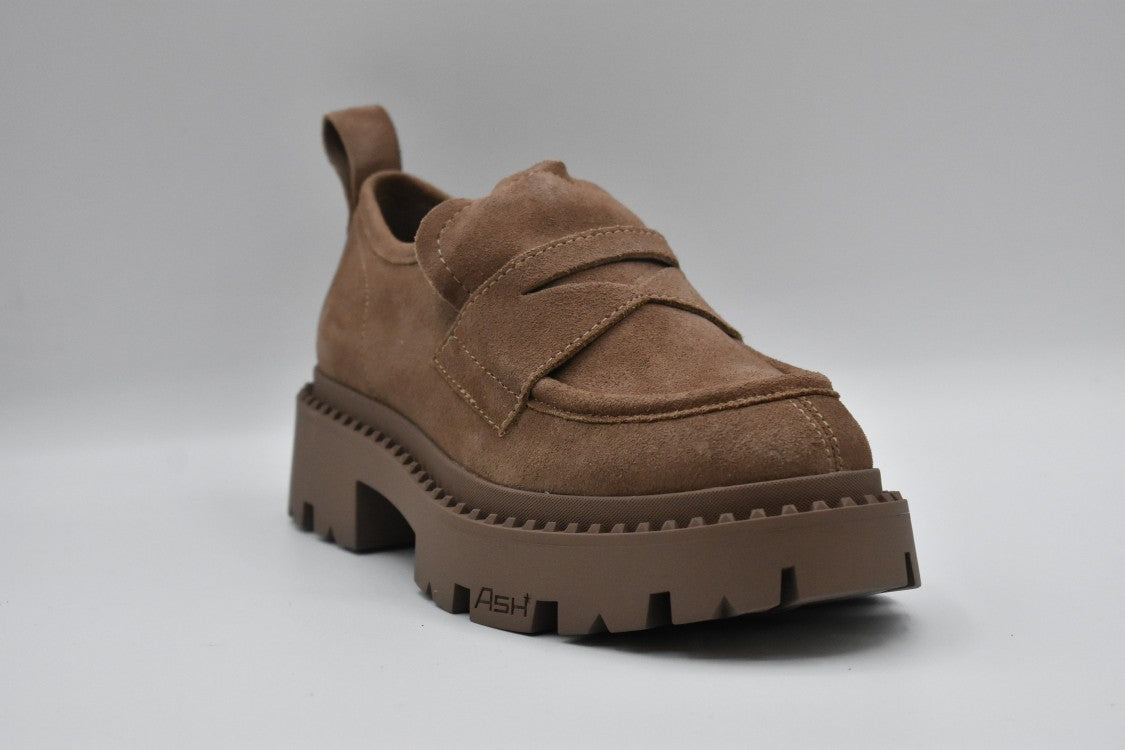 Ash Brown Flat Shoes