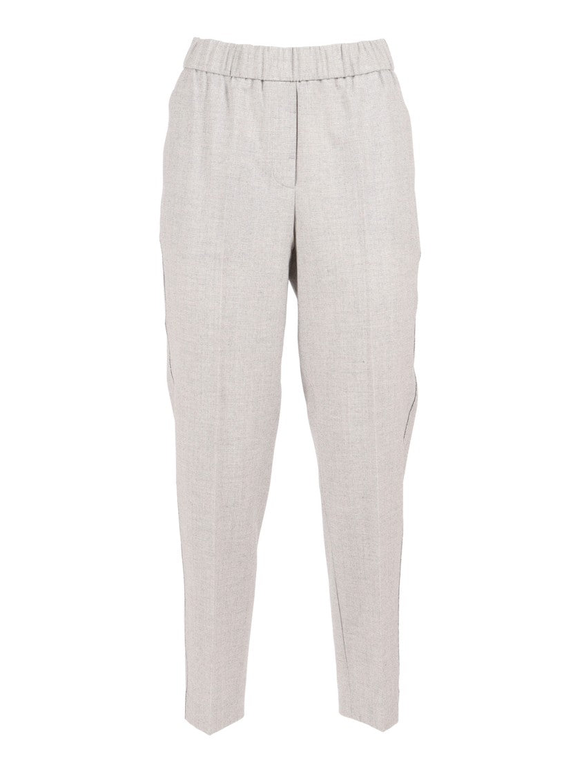 Peserico Straight Leg Trousers With Tailored Fit