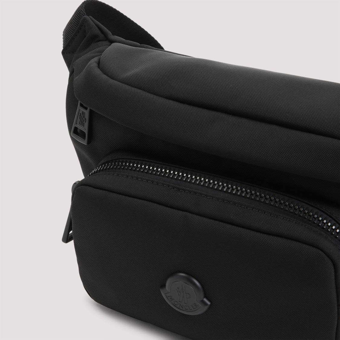 Moncler Streamlined Black Belt Bag