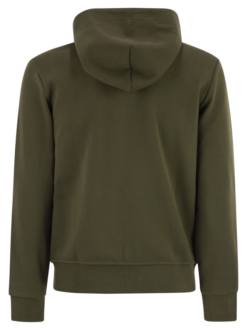 Polo Ralph Lauren Zip-Up Sweatshirt With Drawstring Hood And Exclusive Logo