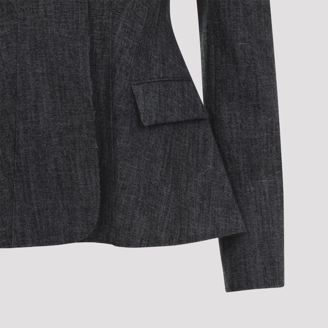Alberta Ferretti Black Virgin Wool Jacket