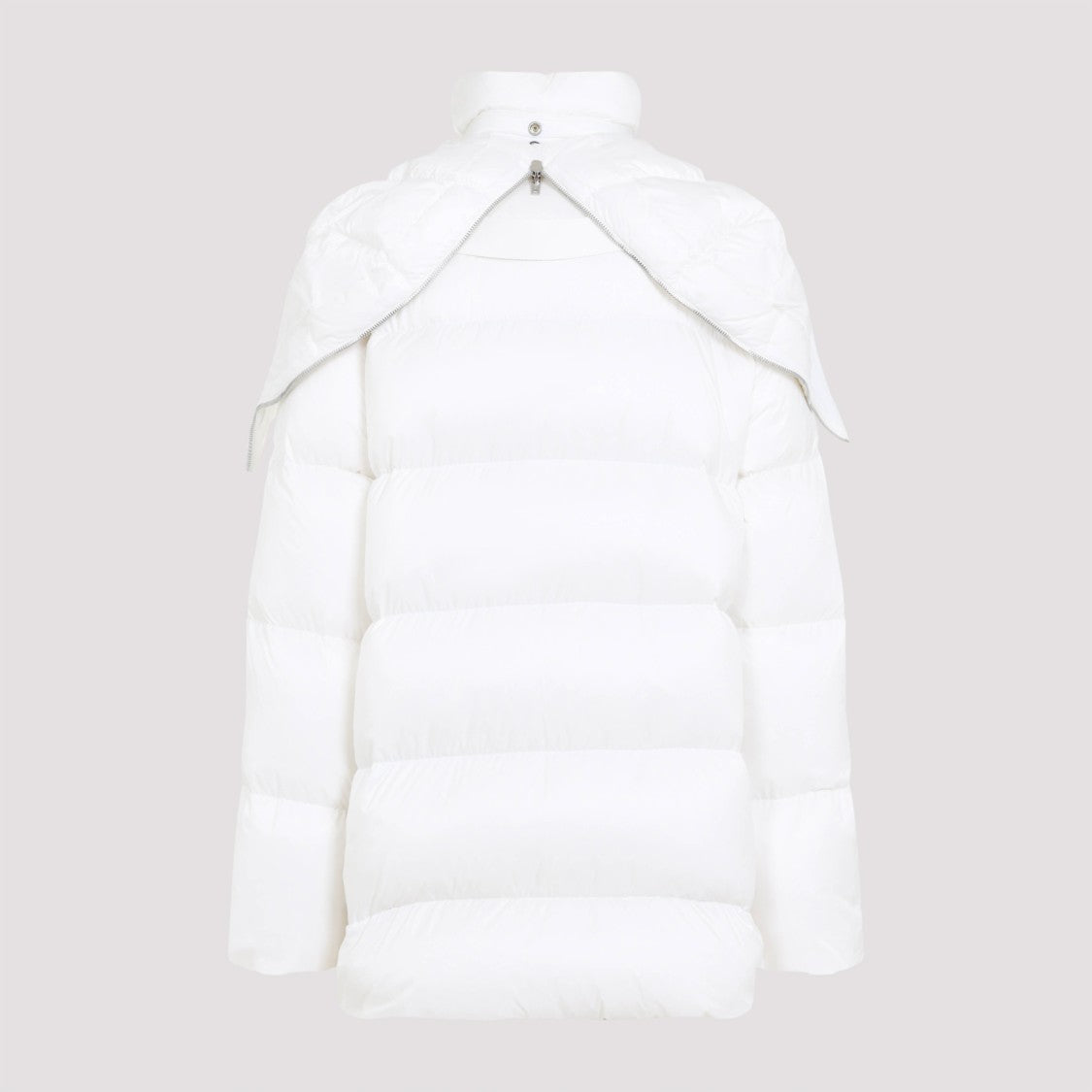 Moncler X Rick Owens Puffy Feather Down Jacket With High Collar