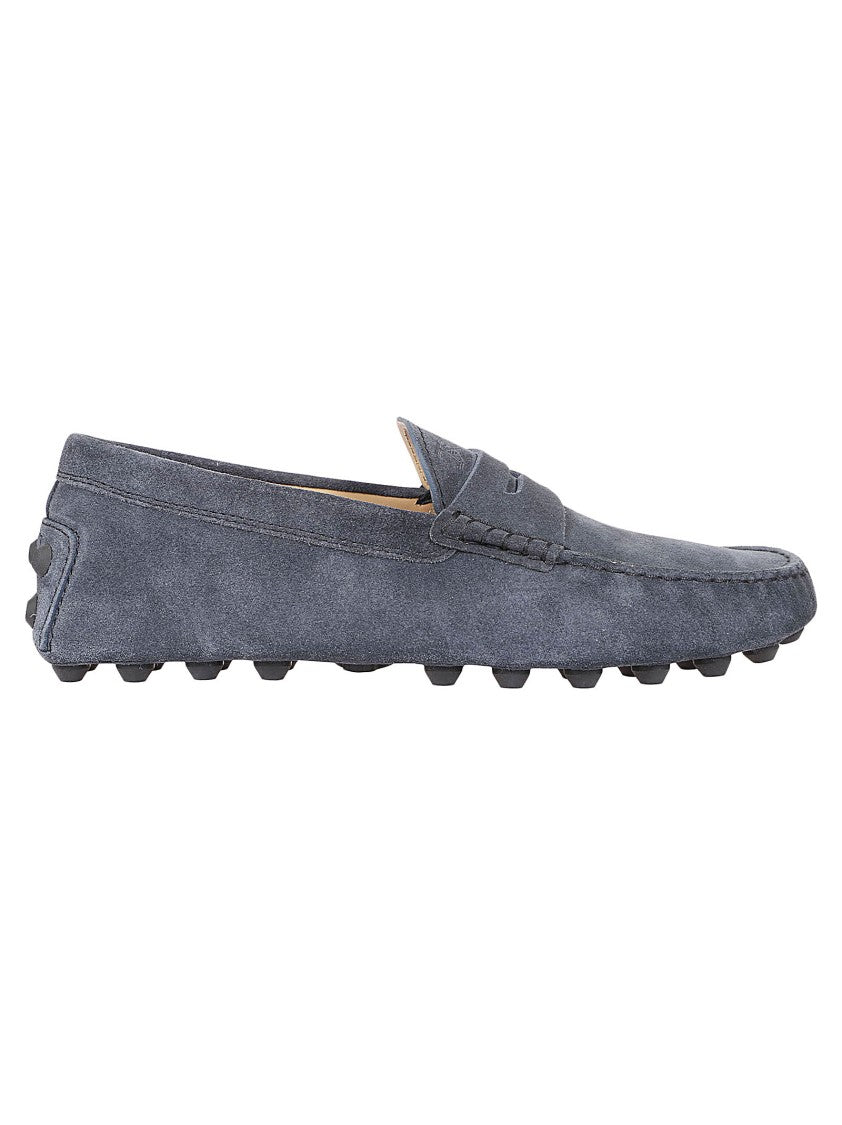 Tod's Moccasin-Inspired Leather Loafers With Rubber Studded Sole