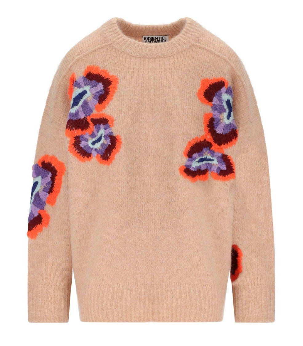 Essentiel Antwerp Impossibile1 Pink Crewneck Sweater
