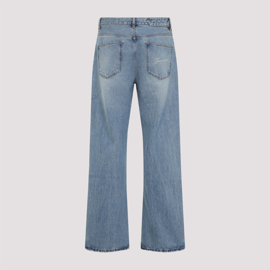 Jacquemus Mid-Rise Light Blue Denim Jeans