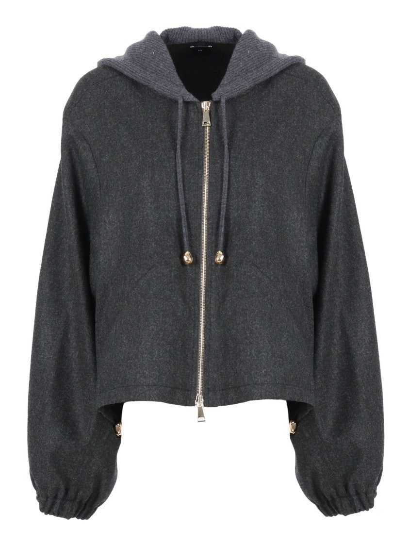 Fabiana Filippi Cropped Bomber Jacket