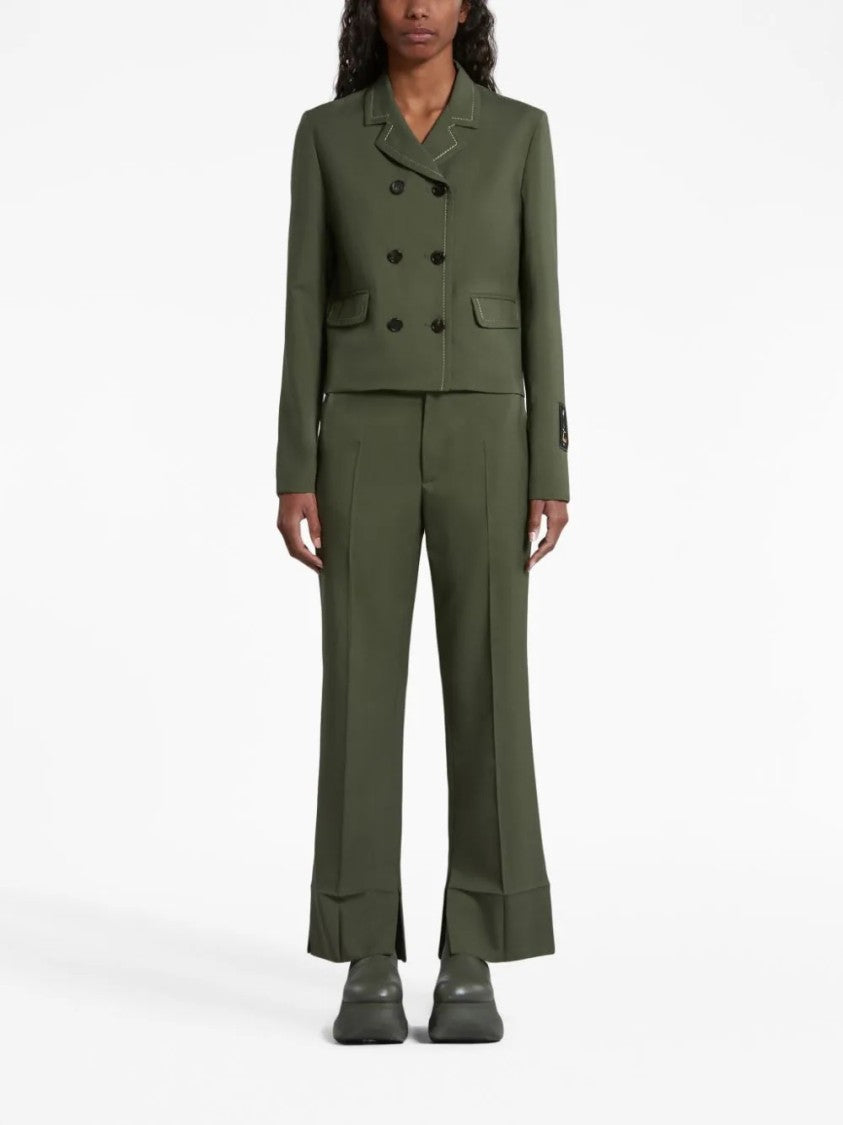 Marni Tailored Green Trousers