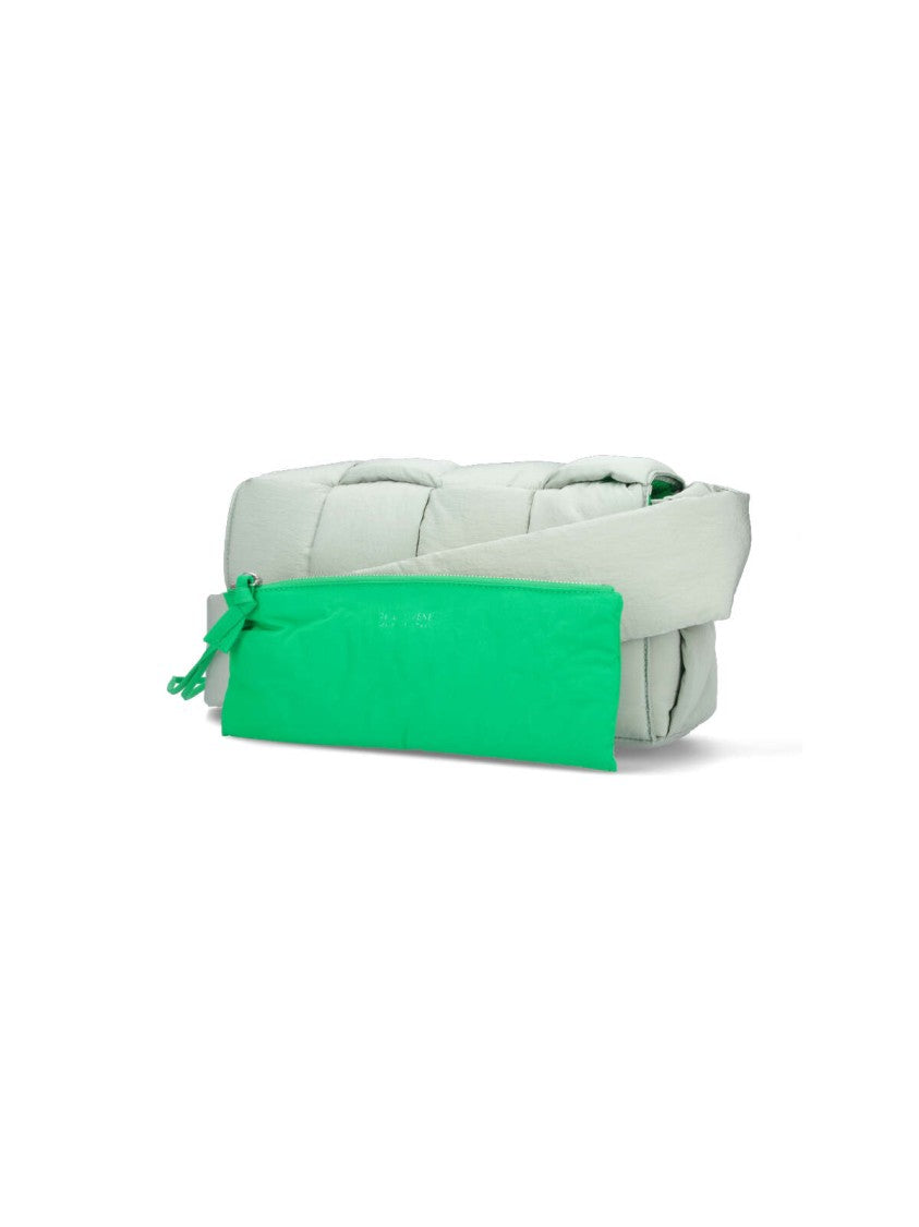 Bottega Veneta Padded Nylon Bag With Quilted Design And Adjustable Strap