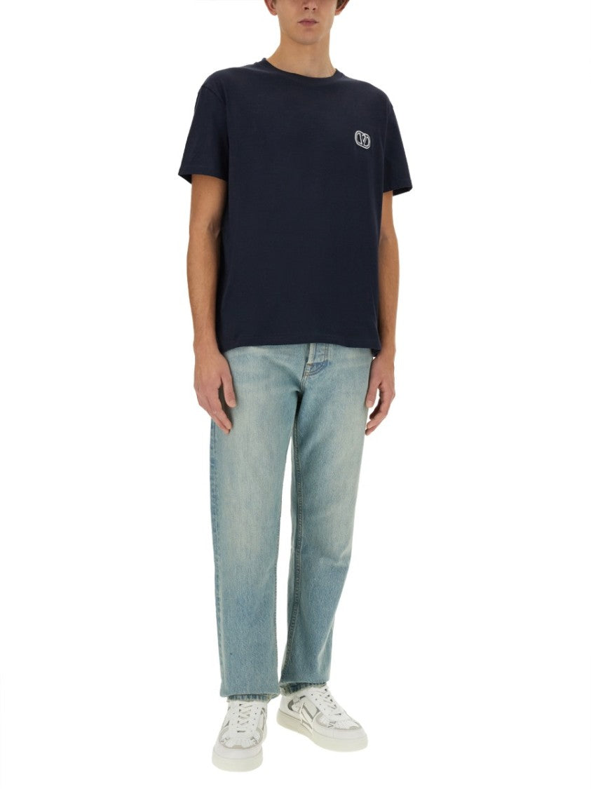 Valentino Light Wash Denim Pants