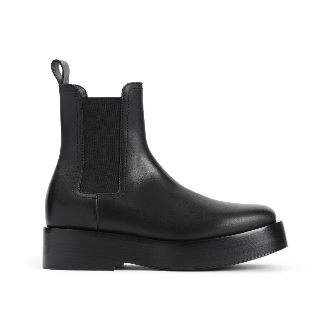 Bottega Veneta Chunky Platform Ankle Boots With Rounded Toe Design