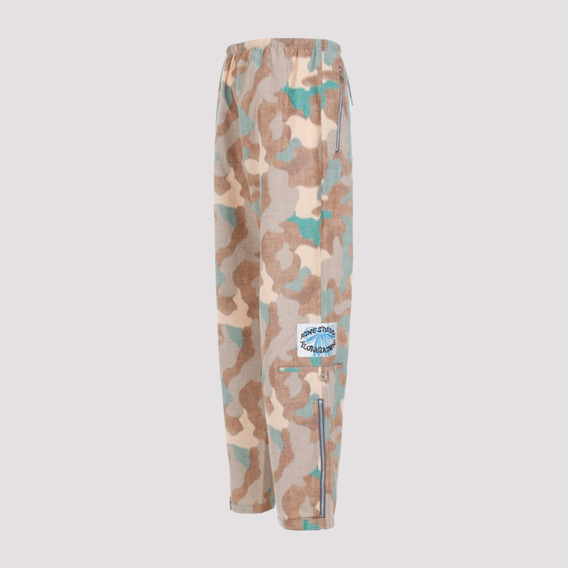 Acne Studios Orange Green Cotton Pants