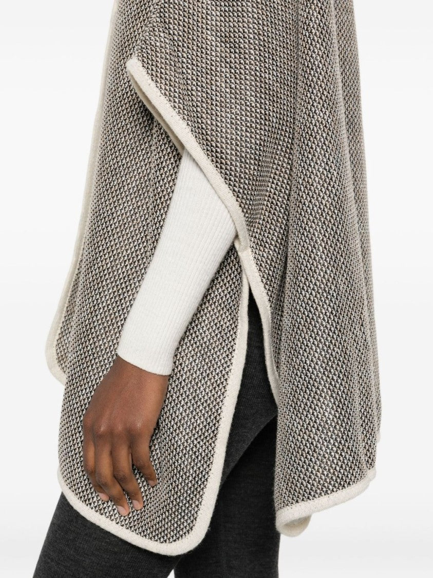 Blugirl Cape-Style Cream Giacconi Coat
