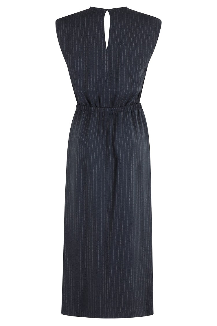 Tela Rigo Midi Dress With Flattering Neckline