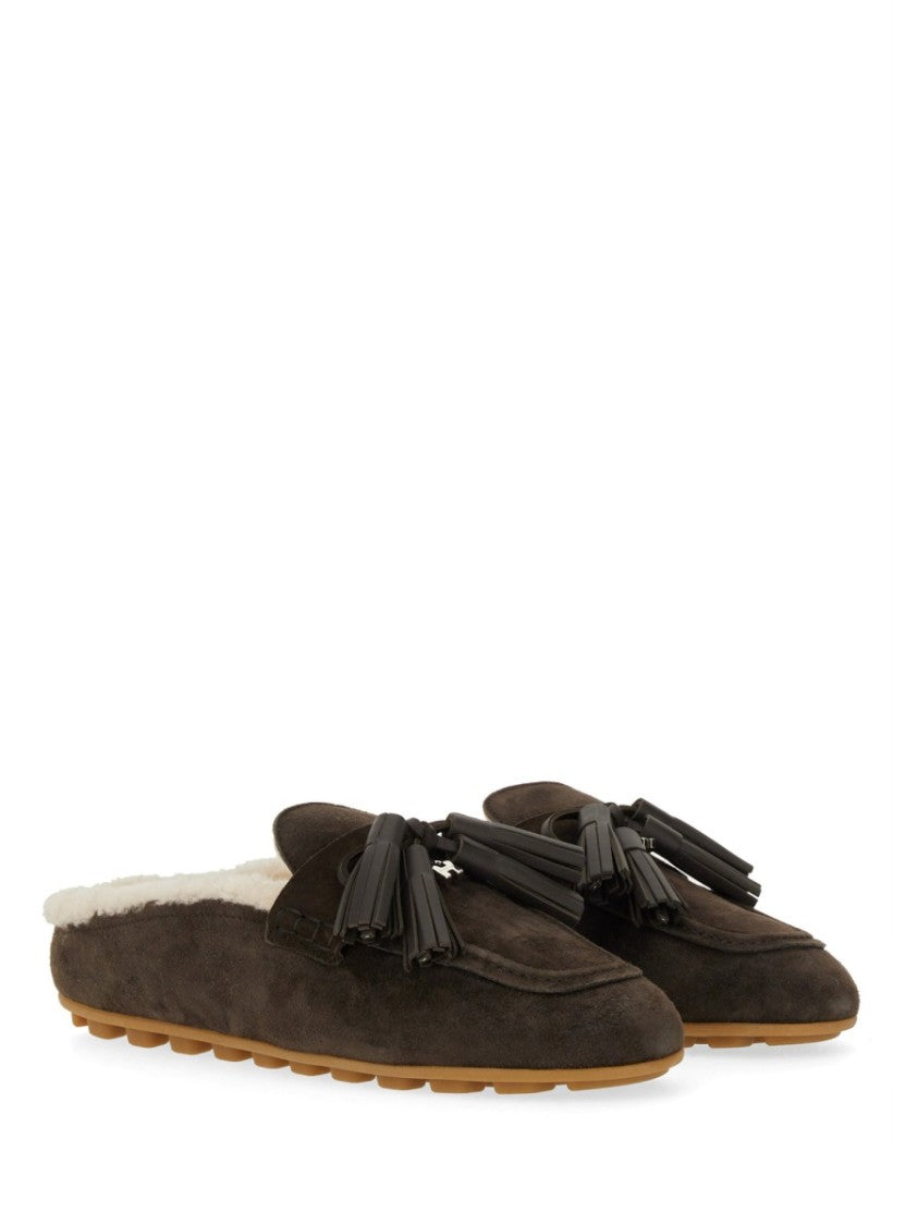 Hogan Suede Slipper Loafer