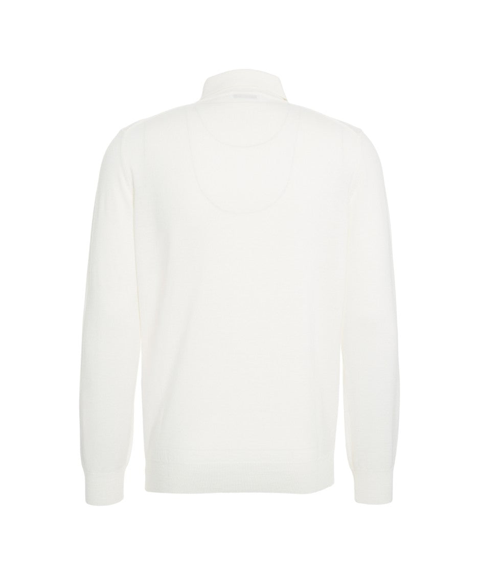 Kangra Knitted Polo With Collar And Button Closure