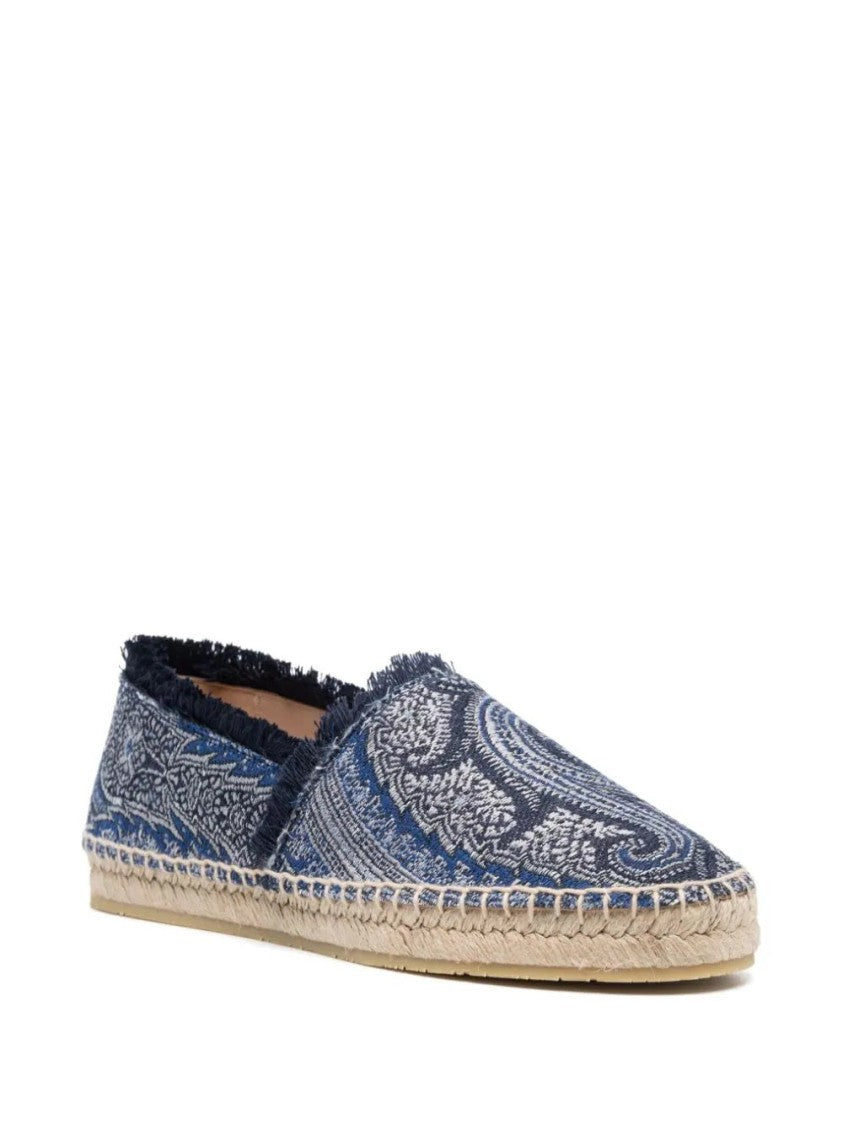 Etro Paisley Pattern Espadrilles With Jute Sole
