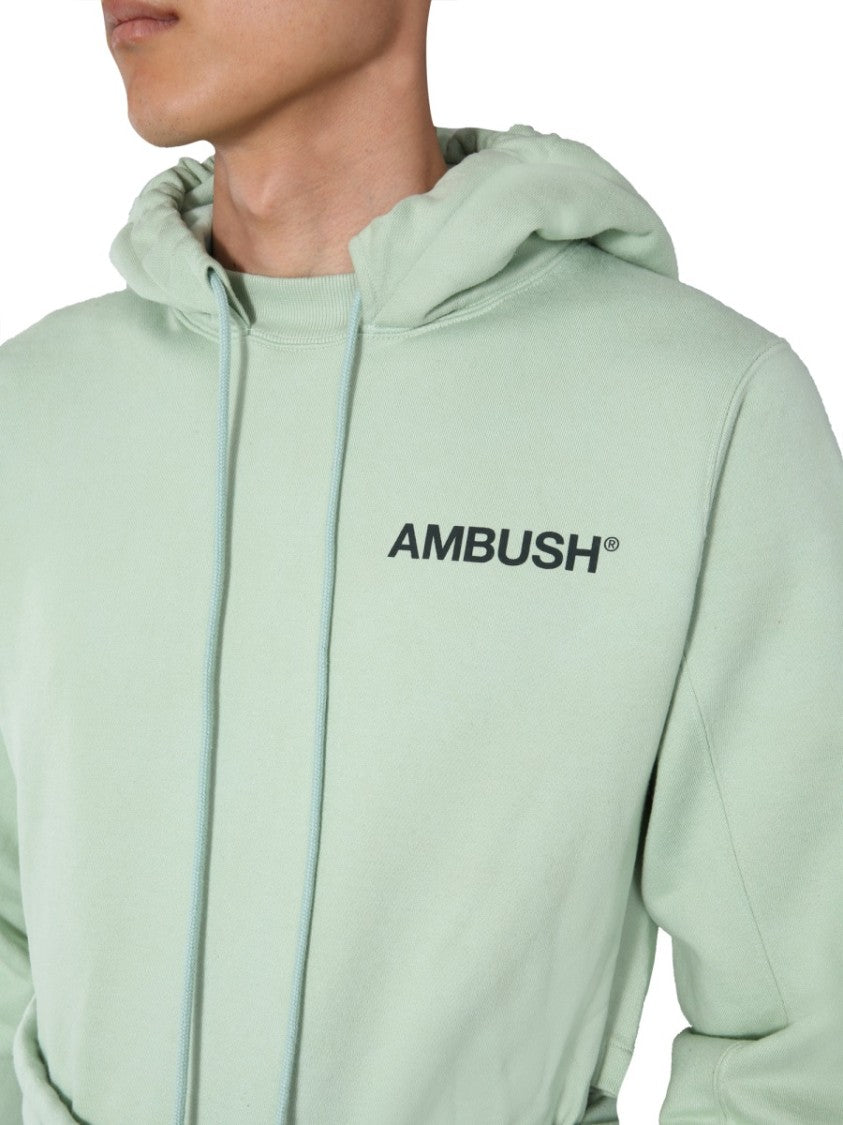 Ambush Gradient Hooded Dress With Wrap-Style Front
