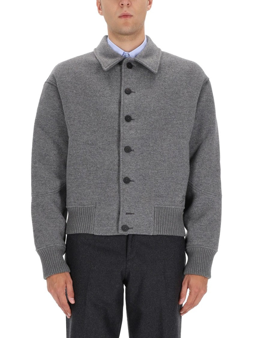 Jacquemus Boxy Cropped Grey Sports Jacket