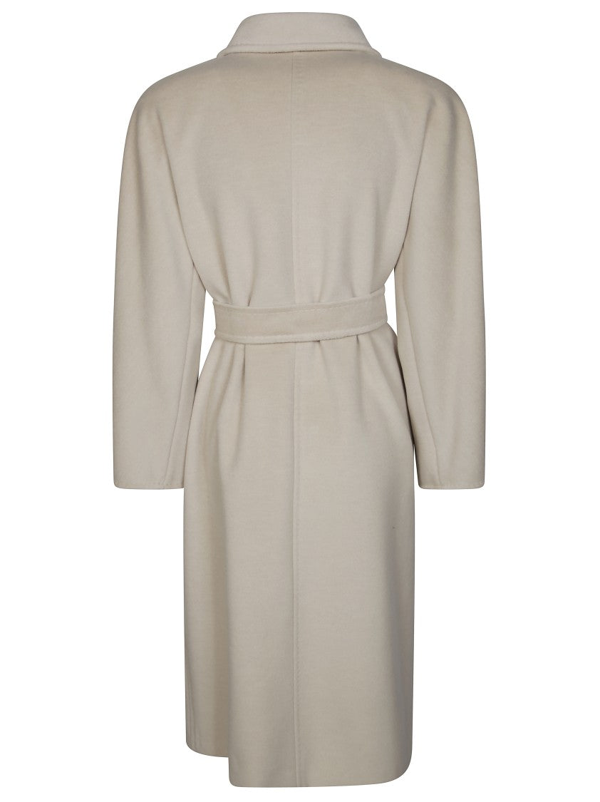 Max Mara Ticino Madame Printed Lining Double-Breasted Coat