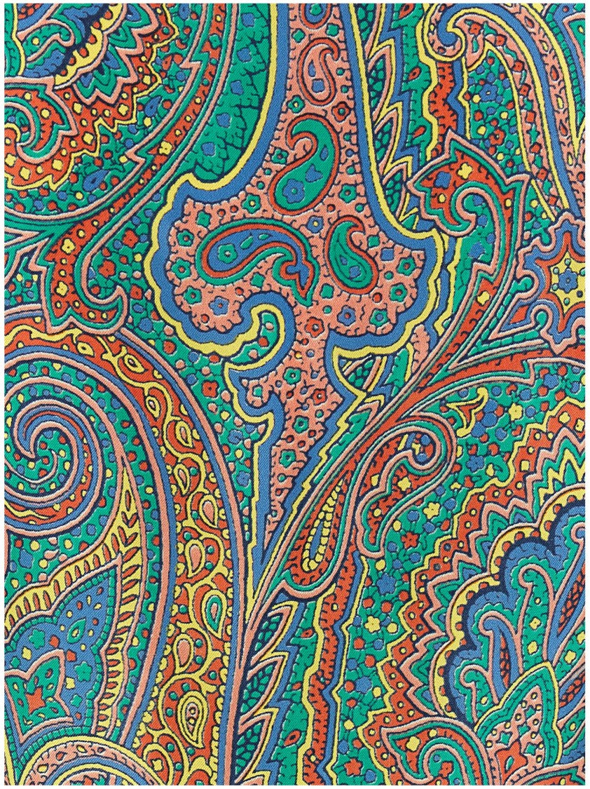Etro Cropped Silk Shirt With Paisley Print