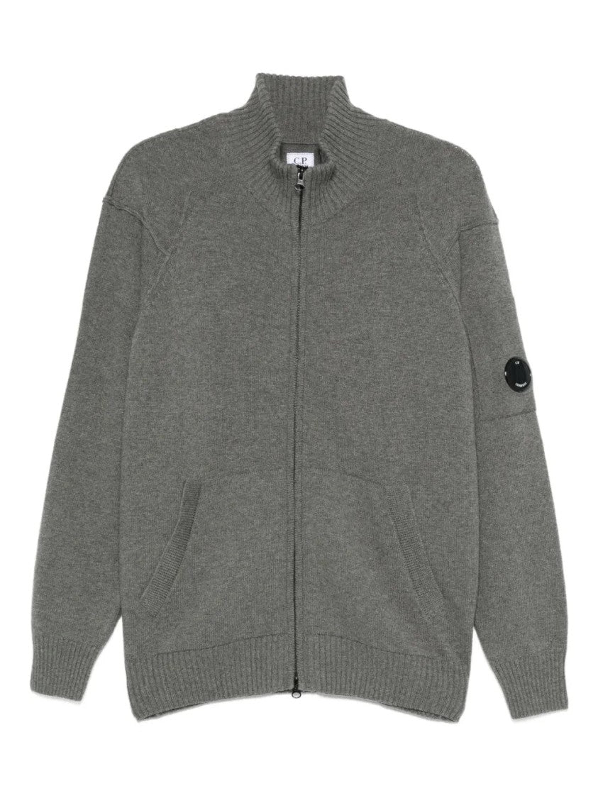 C.P. Company Lens-Detail Zip-Up Cardigan