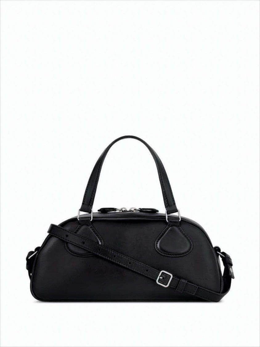 Courrèges Elongated Calf Leather Crossbody Bag With Adjustable Strap