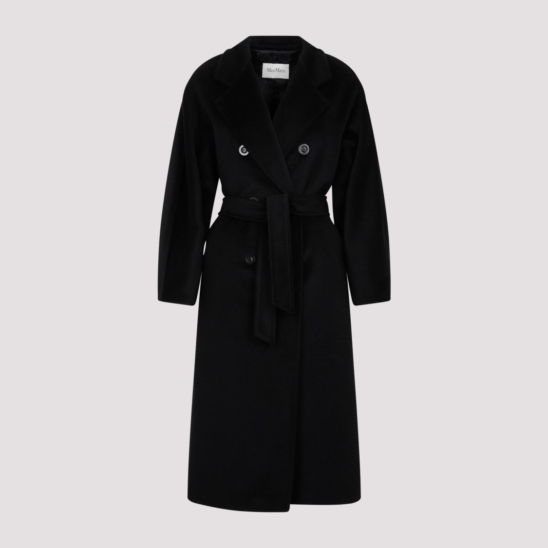 Max Mara Double-Breasted Black Wool