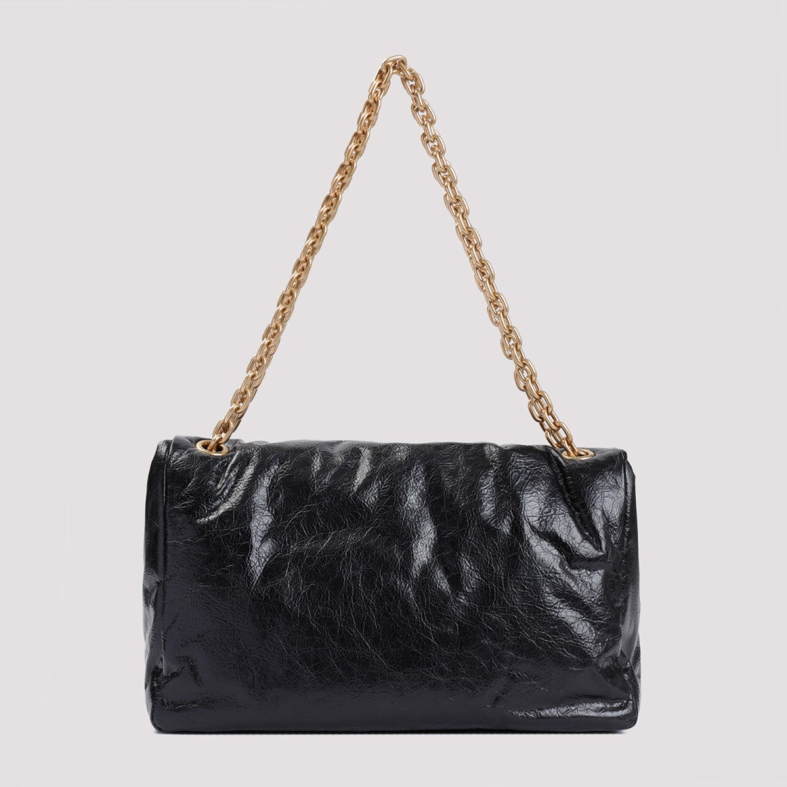 Balenciaga Monaco Chain Black Calf Leather Bag