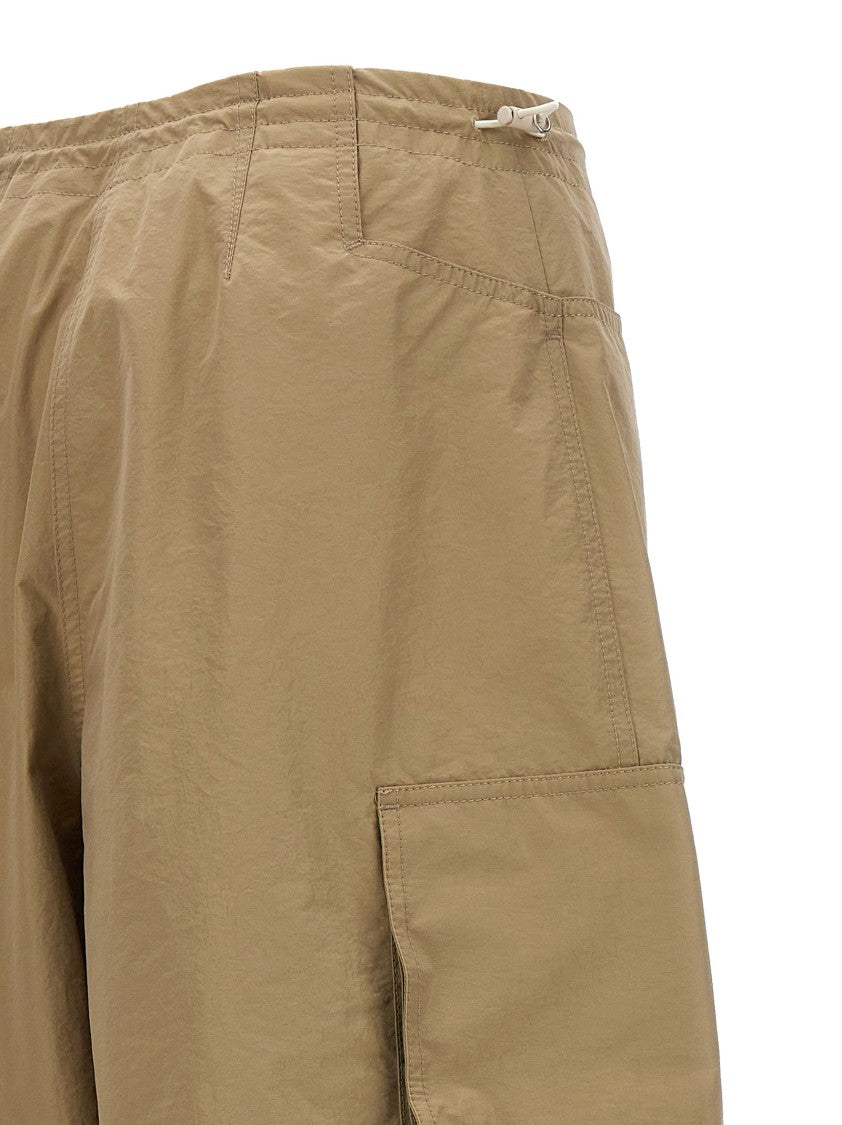 Palm Angels Lightweight Nylon Parachute Pants With Adjustable Cuffs