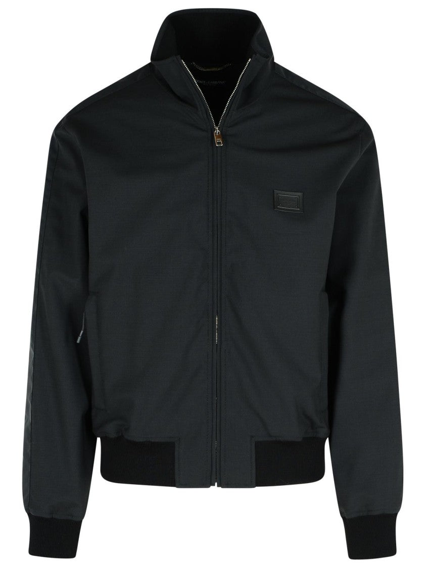 Dolce & Gabbana Black Wool Blend Jacket