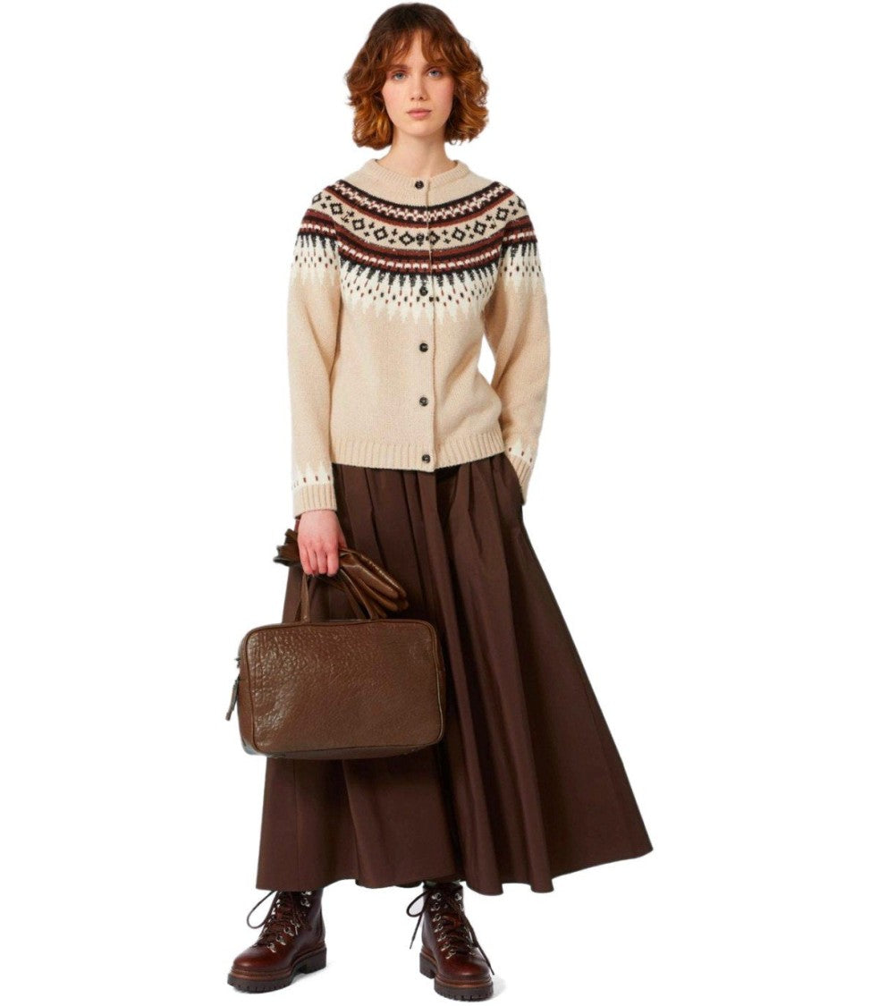 Max Mara Bruno1234 Brown Long Skirt