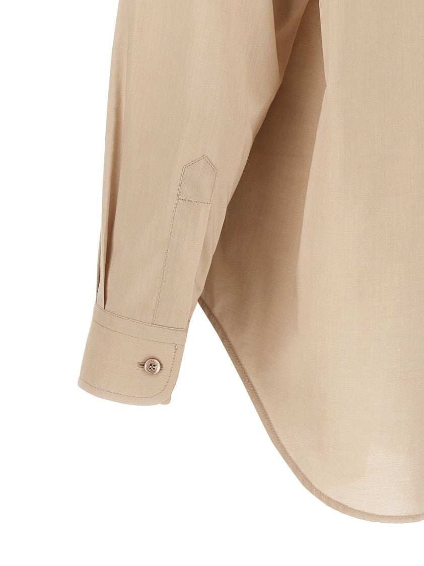 Moschino Slightly Loose-Fitting Cotton Shirt With Patch Pocket