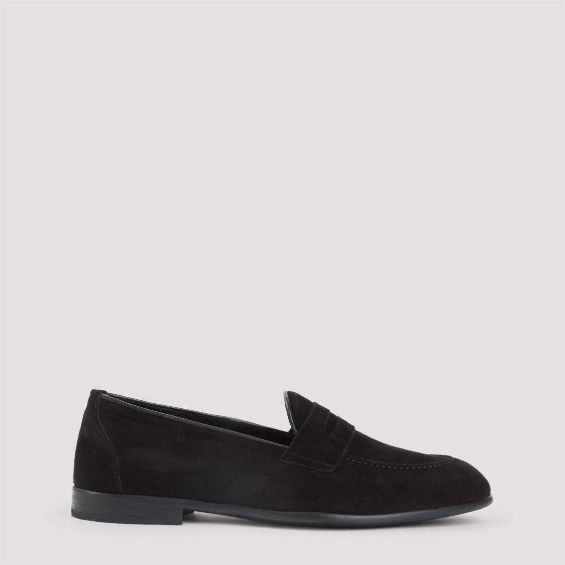 Brioni Refined Black Suede Loafers