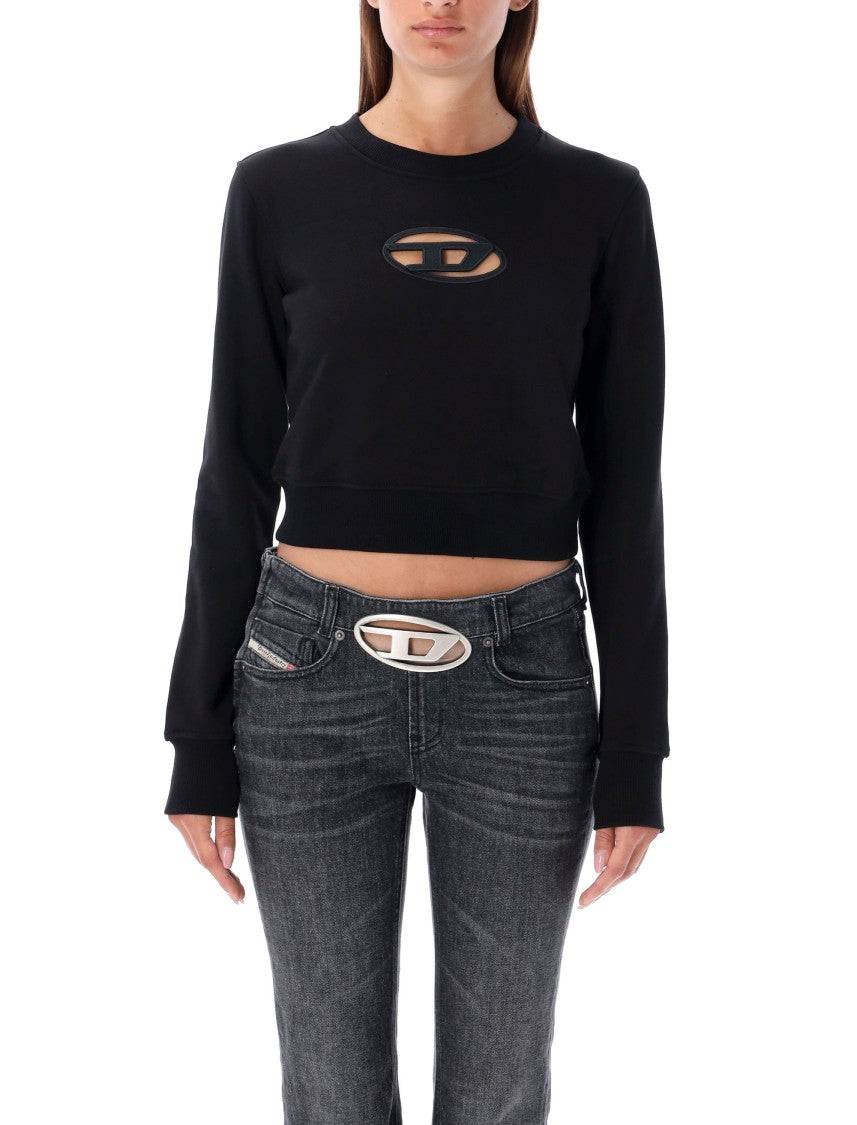 Diesel F-Slimmy-Od Cropped Long-Sleeve Top