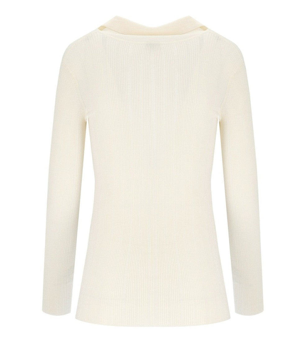 Elisabetta Franchi Milk Polo Pullover