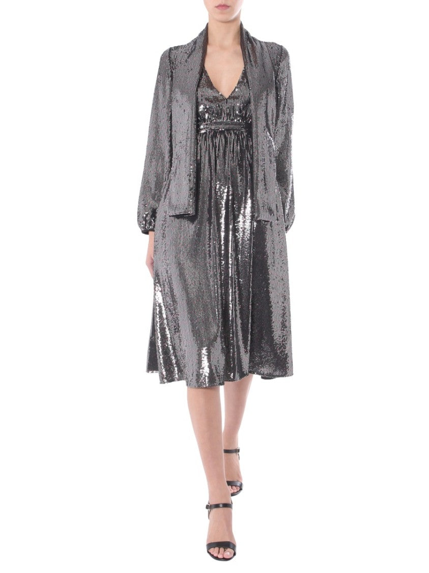N°21 V-Neck Midi Dress