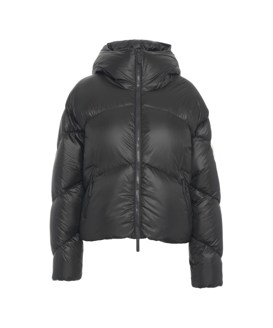 After Label Cropped Quilted Down Jacket