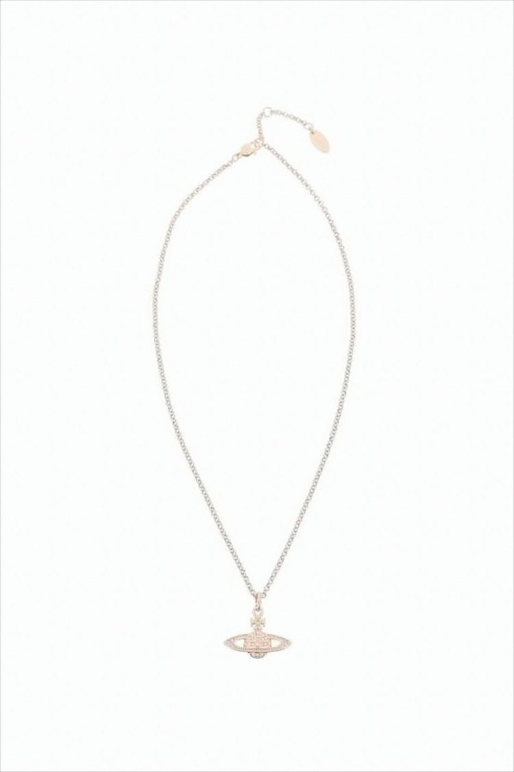 Vivienne Westwood Gold Pendant Necklace With Orb And Cross Charm