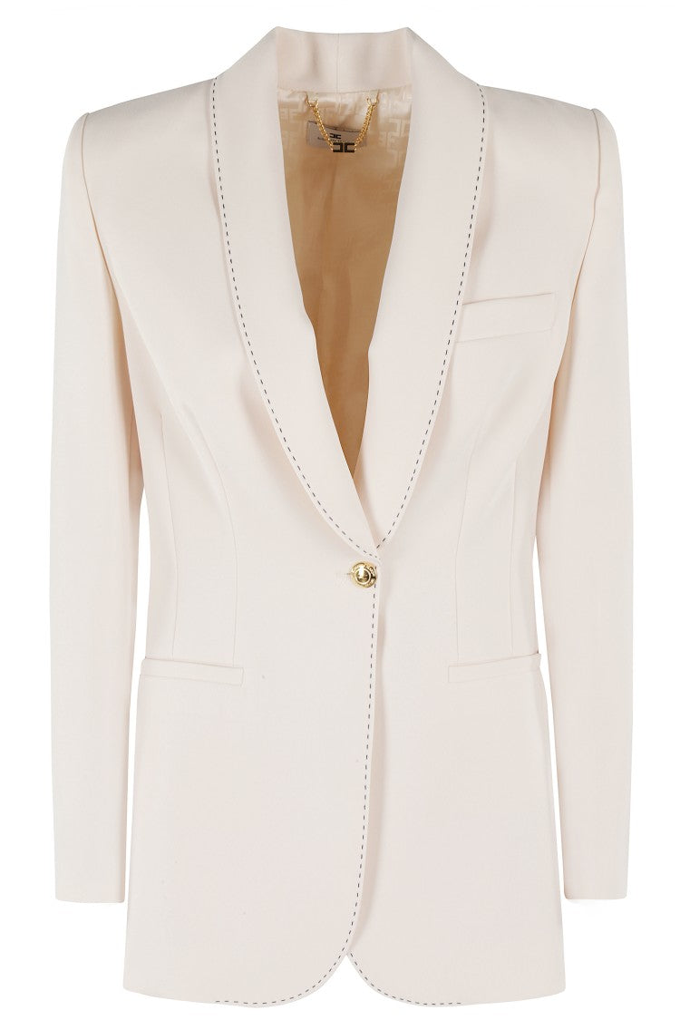 Elisabetta Franchi Tailored Crepe Blazer