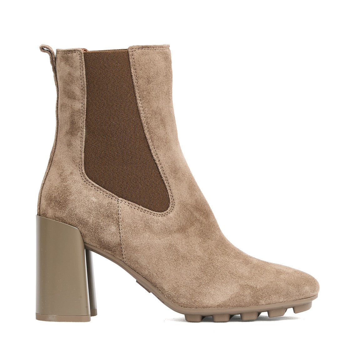 Hogan Dove Grey T85 Suede Chelsea Boot