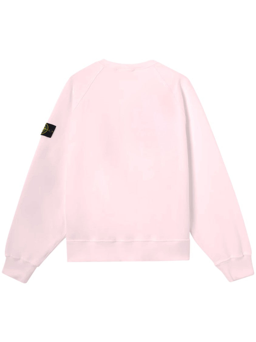 Stone Island Relaxed Fit Pink Hoodie Sweater