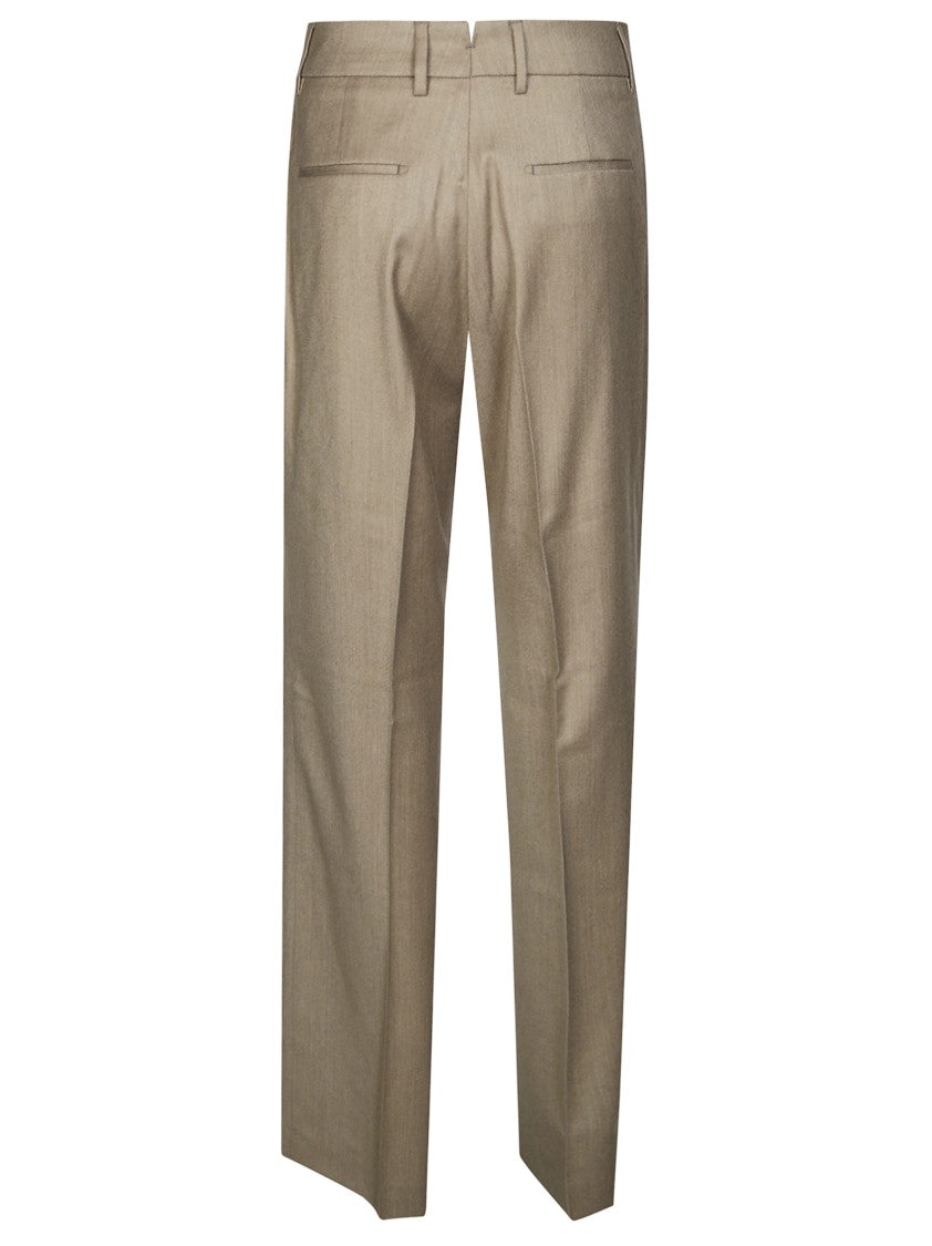 Berwich Wide-Leg Straight-Leg Cashmere Wool Trousers